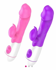 Vibrador Com Estimulador De Clitóris Recarregável