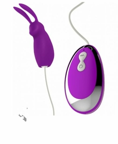 Vibrador Cápsula Coelhinho com Controle Remoto e 2