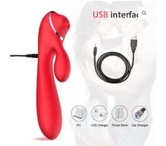 Vibrador c/ Estimulador de Clitóris Pulsação e Sucção Recarregável - comprar online