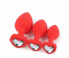 Kit Plug Anal com 3 Tamanhos de Silicone