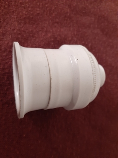 PORTALAMPARAS  PVC BLANCO MARFIL