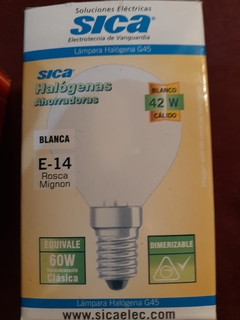 LAMPARA GOTA 42 WATTS HALOGENA BAJO CONSUMO