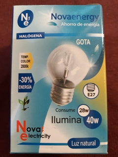 LAMPARA GOTA CLARA HALOGENA BAJO CONSUMO - comprar online