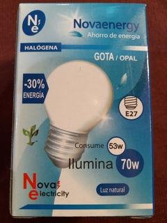 LAMPARA GOTA OPAL HALOGENA BAJO CONSUMO