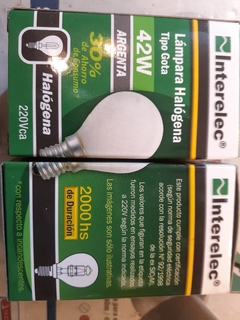 LAMPARA GOTA OPAL HALOGENA BAJO CONSUMO E14 - comprar online