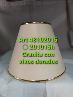 PANTALLA TELA GRANITE CON VIVOS DORADOS AMERICANO