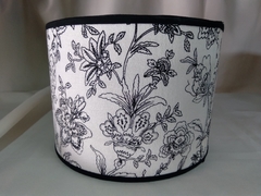 PANTALLA TELA ESTAMPADO FLORAL ZUNCHO