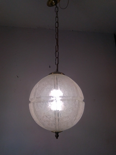 colgante de vidrio en bronce - comprar online