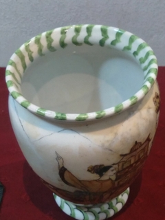 FLORERO LOZA ESTILO ORIENTAL - tienda online