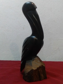 FIGURA PAJARO EN MADERA TALLADO