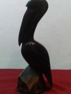 FIGURA PAJARO EN MADERA TALLADO - tienda online