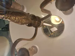 LAMPARA DE MESA de BRONCE