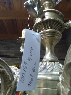 Imagen de ARAÑA BRONCE MACIZO 9 BRAZOS