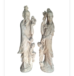 FIGURAS ORIENTALES en marfilina - tienda online