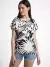Blusa M/Corta Estampada Poplin Rayon T: S/L (BS000089)