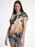 Blusa M/Corta Estampada Poplin Rayon T: S/L (BS000090)