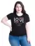 Remera Love All Beings Glitter T: XL/3XL (RX000019)