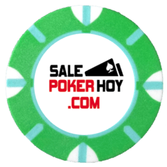 Ficha Poker Tricolor - Verde y Blanco 14 Gr