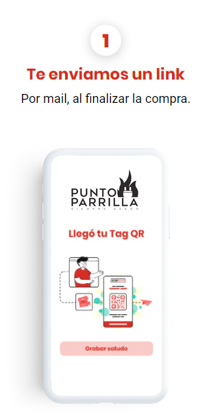 Te enviamos un link por email al finalizar la compra