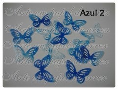 Borboletas Vazadas - Azul 02
