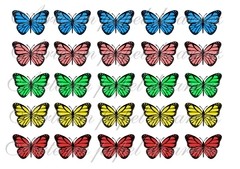 Borboletas Coloridas (Modelo 02)