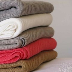 Manta Tejida Camel - comprar online