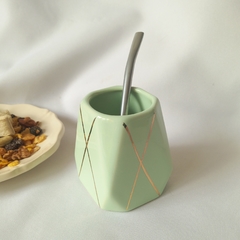 Mates Geo Verdes Pastel + bombillas x 2 unidades en internet