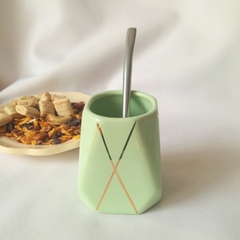 Mates Geo Verdes Pastel + bombillas x 2 unidades - comprar online