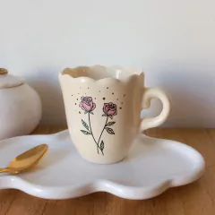 Tazas Florencia Floral (280 ml) x 2 unidades