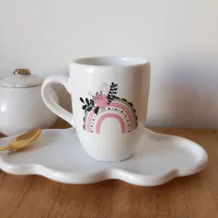 Tazas Grey & Pink (380 ml.) x 2 unidades