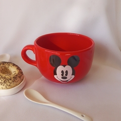 Tazones Rojo Mickey Retro 600 ml. x 2 unidades