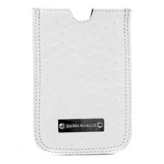 Funda Unisex Cuero Avestruz Tiza