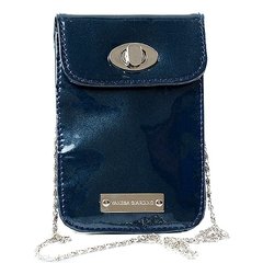 Funda Mujer Cuero Charol Azul | Modelo Antonella