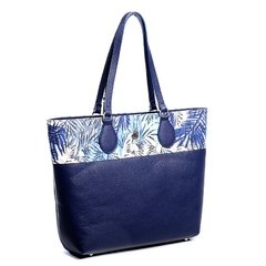 Bolso Mujer Cuero Graneado Fiorentina Azul | Modelo Spring