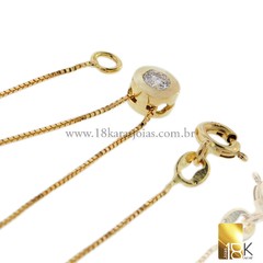 Ponto de Luz Em Ouro Amarelo Com Diamante Código: 18KPDLOAD0005 - comprar online