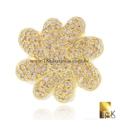 Anel em ouro amarelo 18k com Diamantes 18,4g Código: 18KAOAD0075 - comprar online