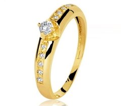 Anel de Noivado em Ouro 18K com Diamantes, Código: 18K120120000003