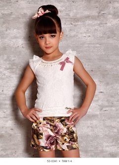 Blusa Infantil com shorts Miss Cake Doce Princesa 530341