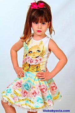 Saia e Blusa Infantil Miss Cake Doce Princesa 530468