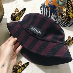 stripes bucket hat