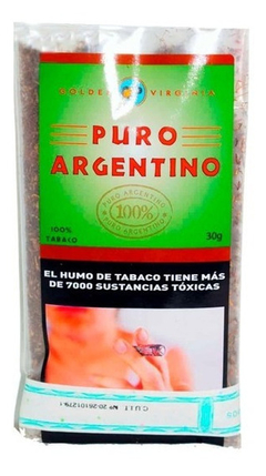 TABACO PURO ARGENTINO VIRGINIA X30GRS
