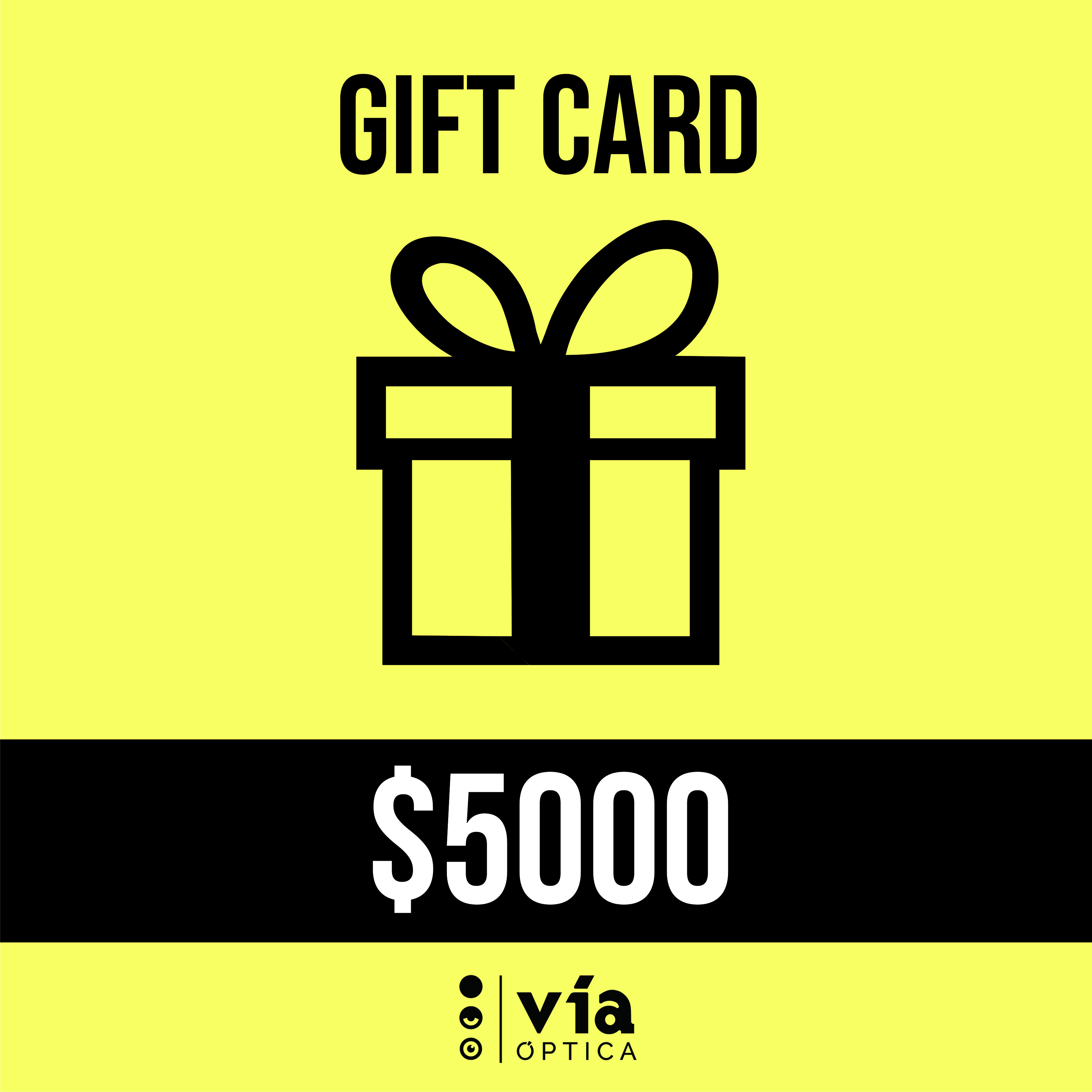 GIFT CARD POR $5000