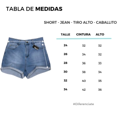 SHORT - Jean - Tiro Alto - Caballito - comprar online