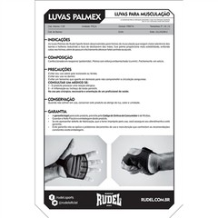 Luvas Palmex II Evolution Preta - Rudel - P/M/G - astesports