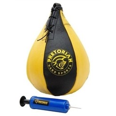 Punching Ball Pretorian Couro Profissional Com Bomba - Boxe