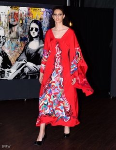 VESTIDO OAXACA Largo - KOHAN Arte Portátil