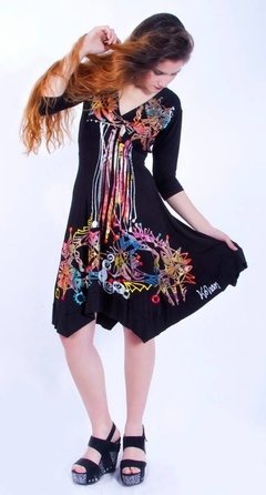 VESTIDO PICOS corto