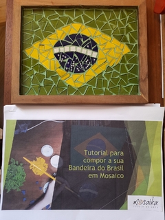 Kit Bandeira do Brasil c Apostila com tutorial e vídeos
