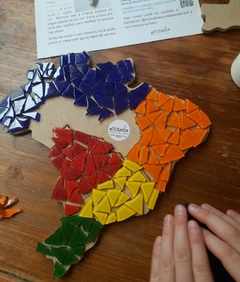 Kit Mapa do Brasil Regiões 2 (mapa sem borda) - comprar online
