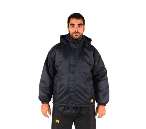 CAMPERA ABRIGO TELA TRAKER AZUL MARINO